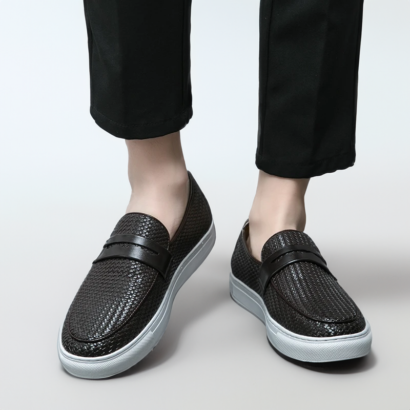 Men's Leather Slip-On Trainers – Ercole