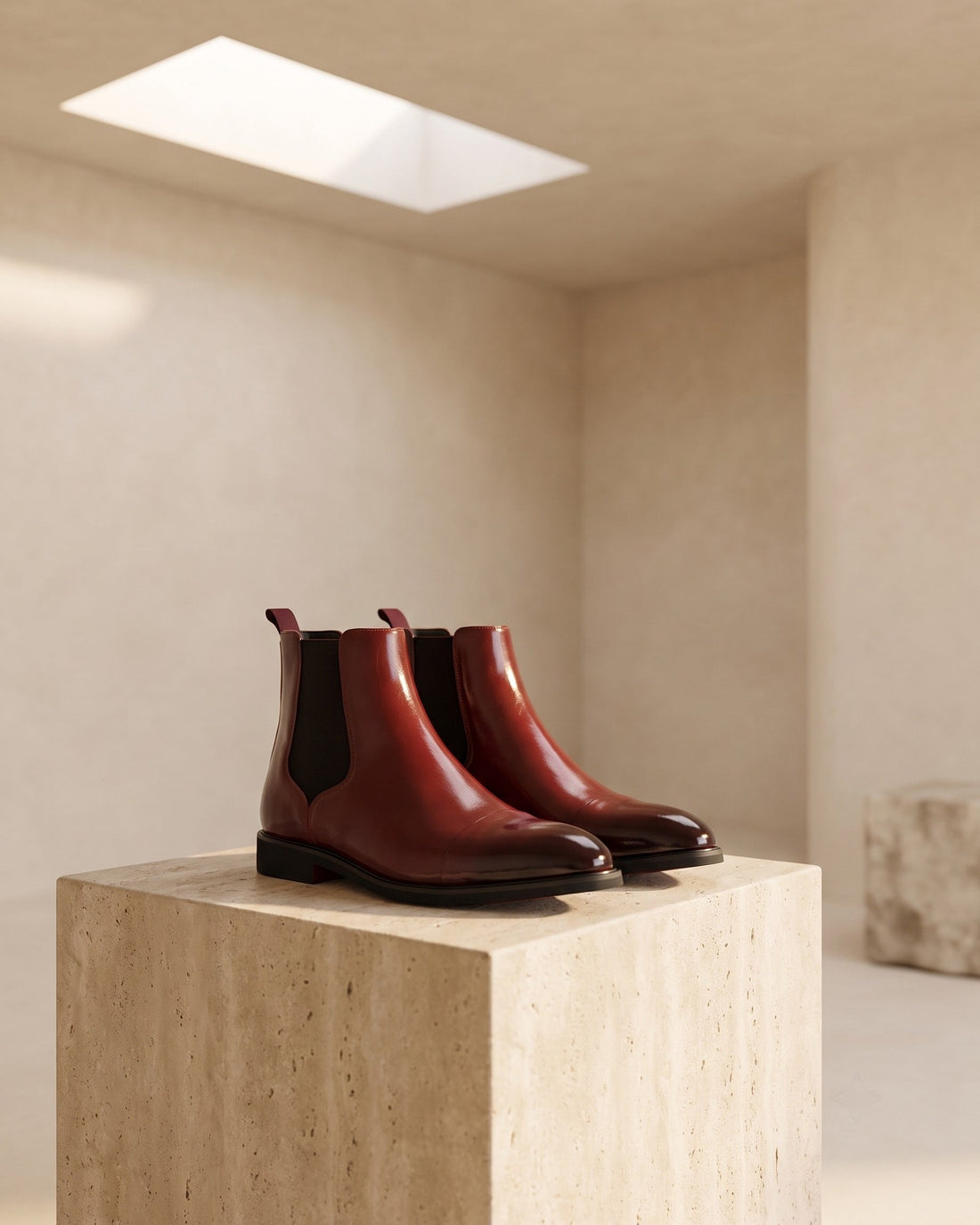 Cesare Men's Leather Chelsea Boots