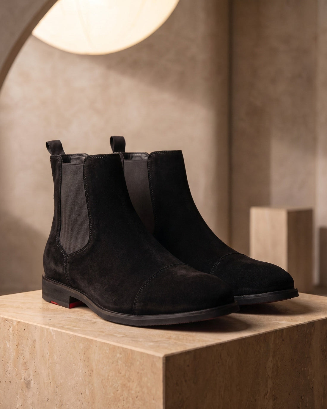 Cesare Men's Leather Chelsea Boots