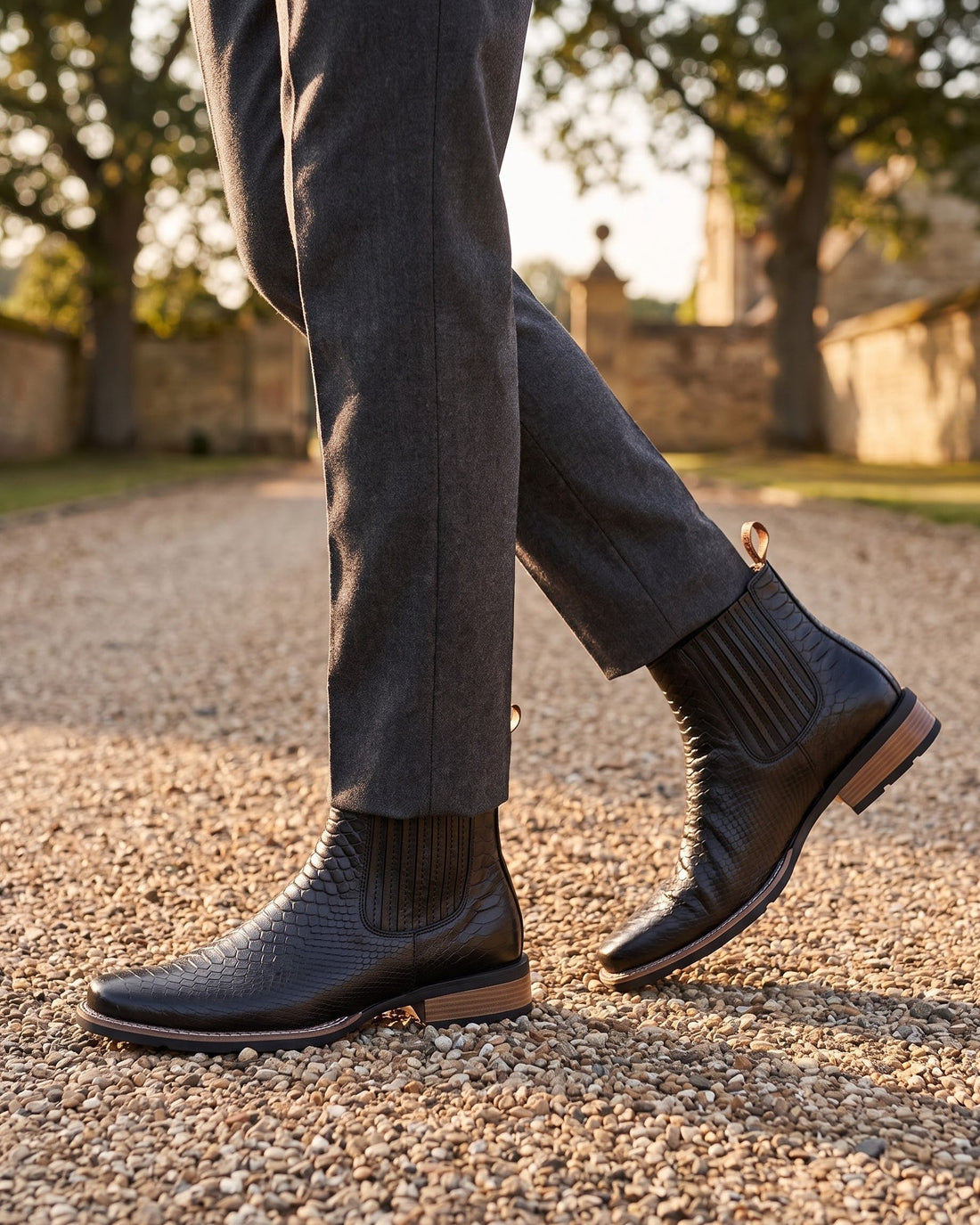 Raffaele Men's Leather Chelsea Boots