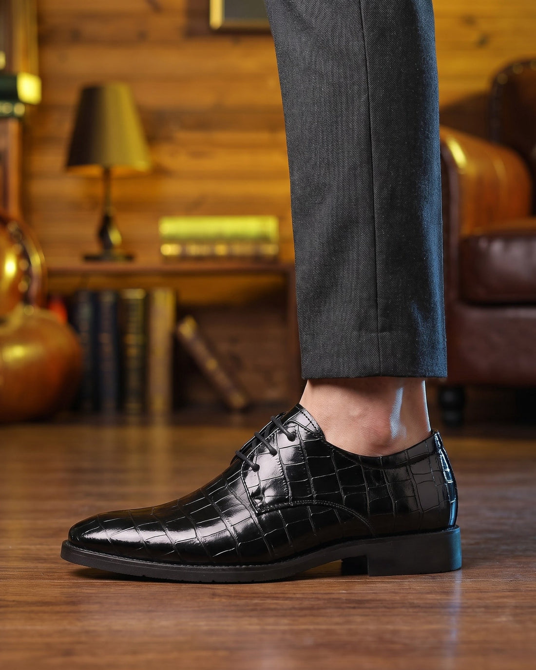 Jacobo Men's Leather Derby Shoes