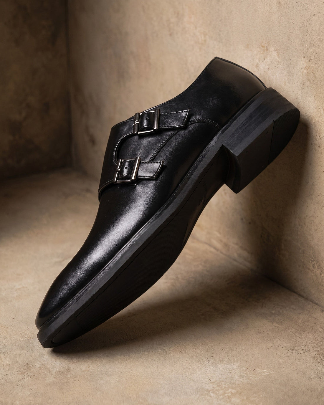 Santos Men's Leather Monk Strap Shoes