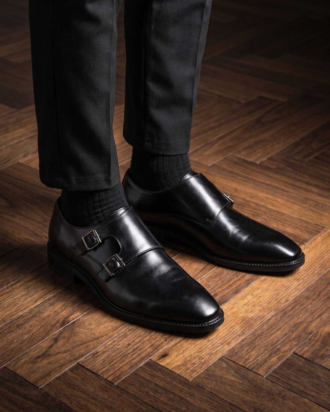Santos Men's Leather Monk Strap Shoes