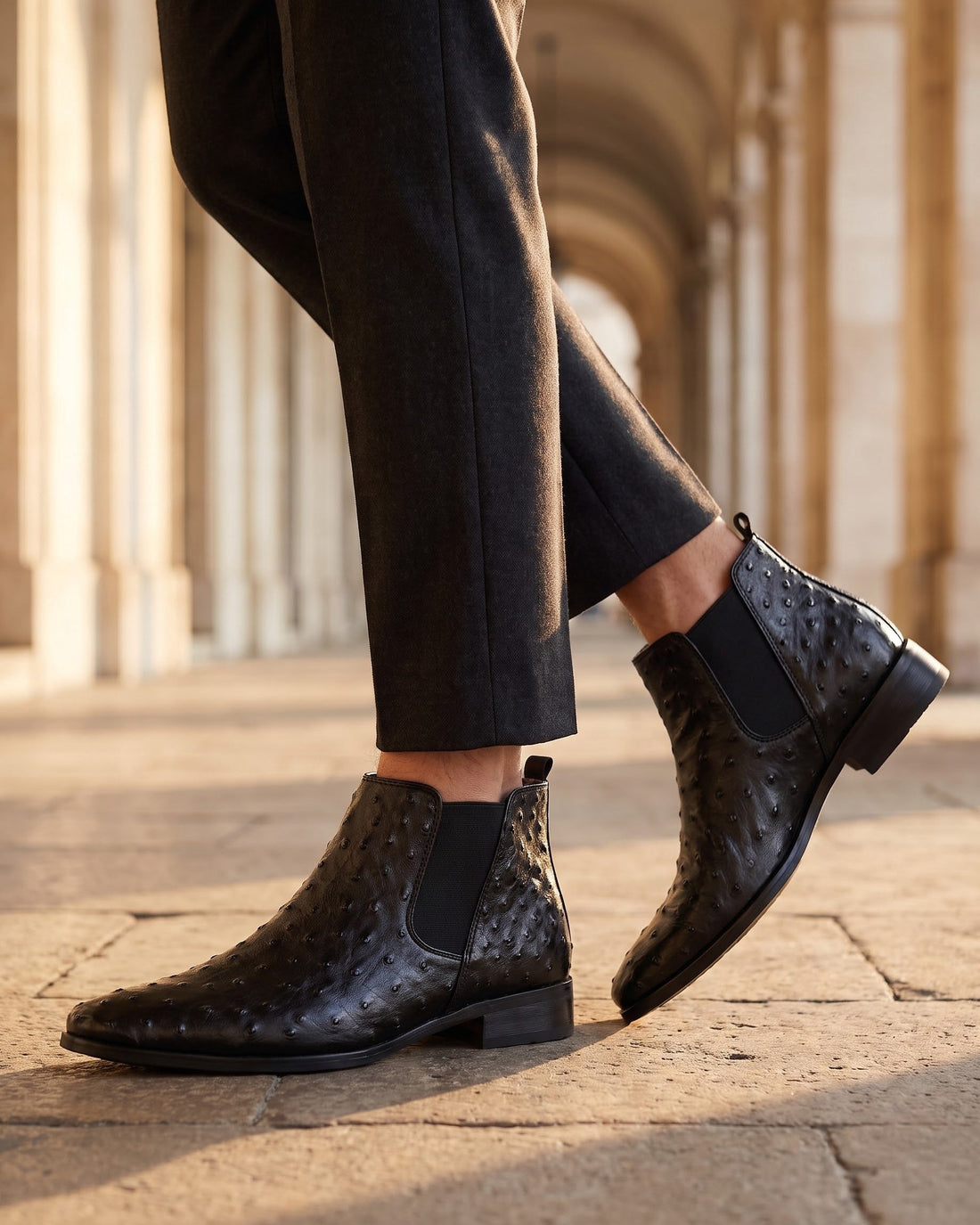 Nicola Men's Leather Chelsea Boots