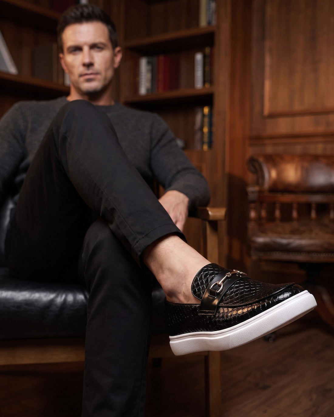 Iker Men's Leather Trainers