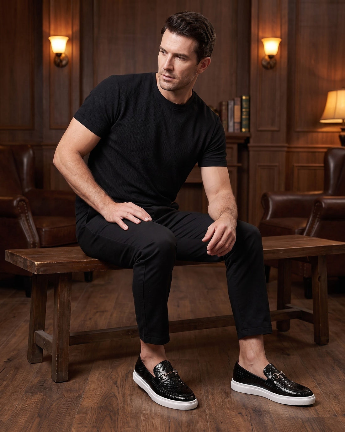Iker Men's Leather Trainers