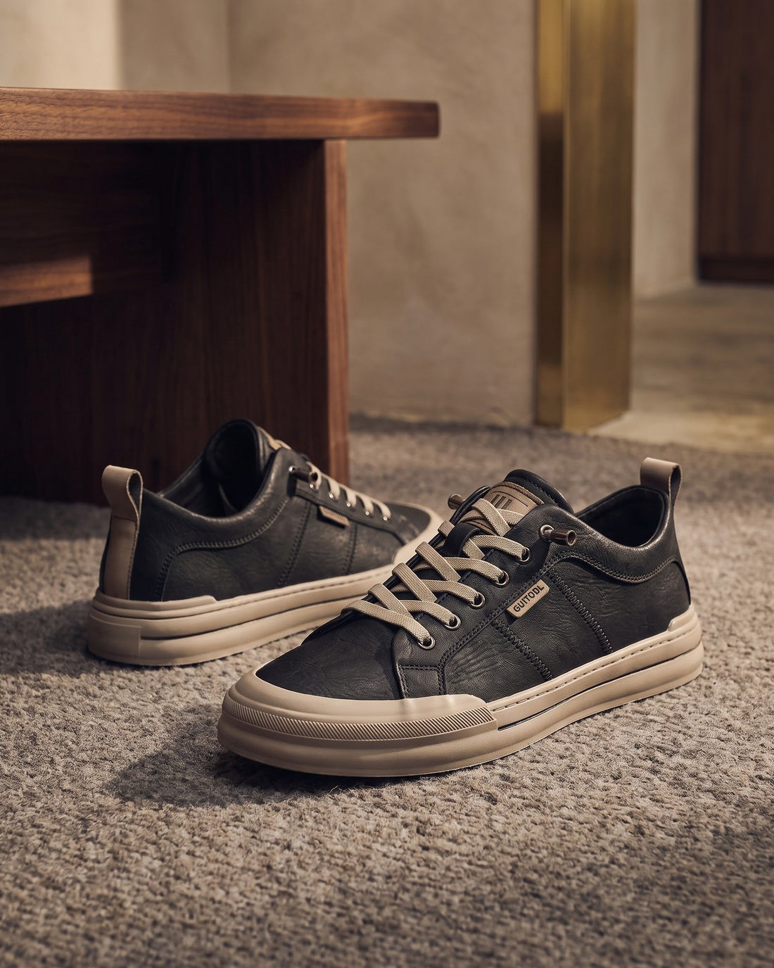 Carlo Men's Leather Trainers