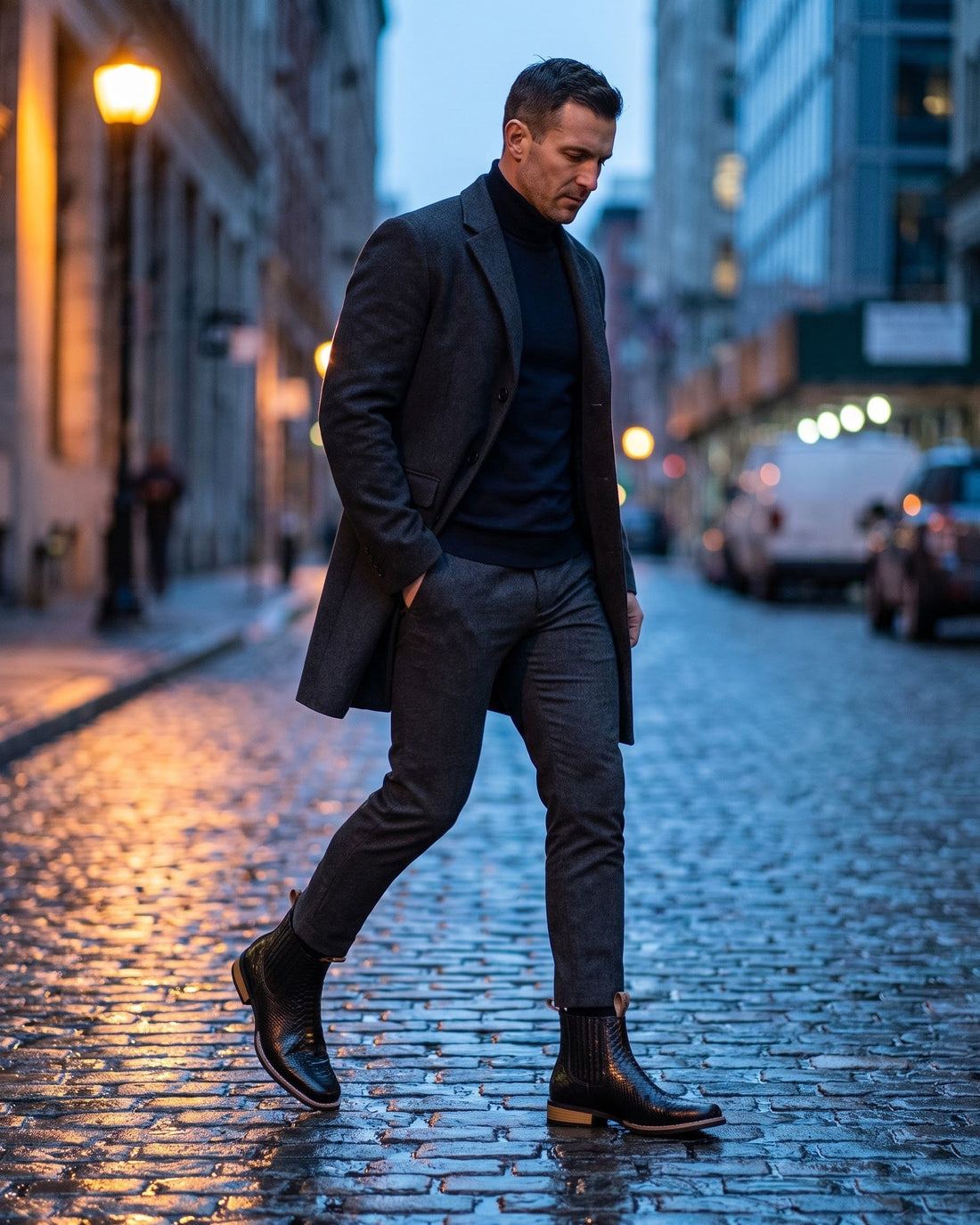 Raffaele Men's Leather Chelsea Boots
