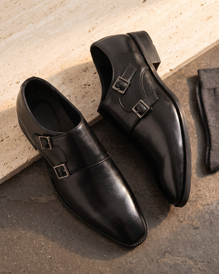 Santos Men's Leather Monk Strap Shoes