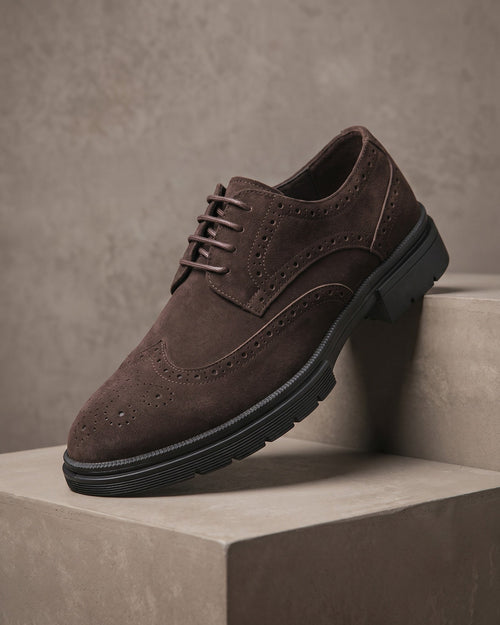 Enzo Men's Suede Brogues