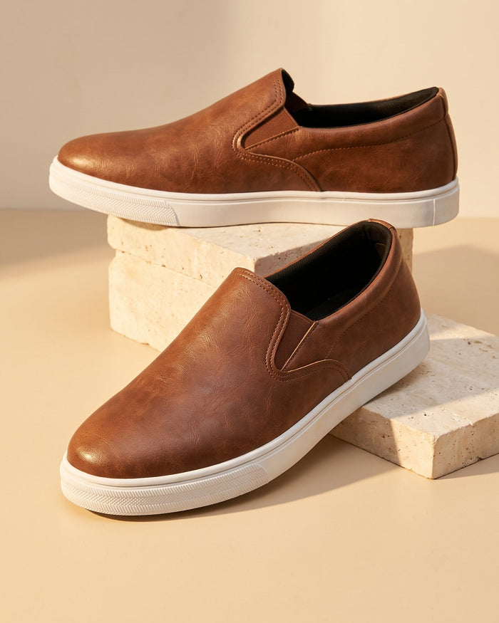 Manuel Men's Leather Slip-On Shoes