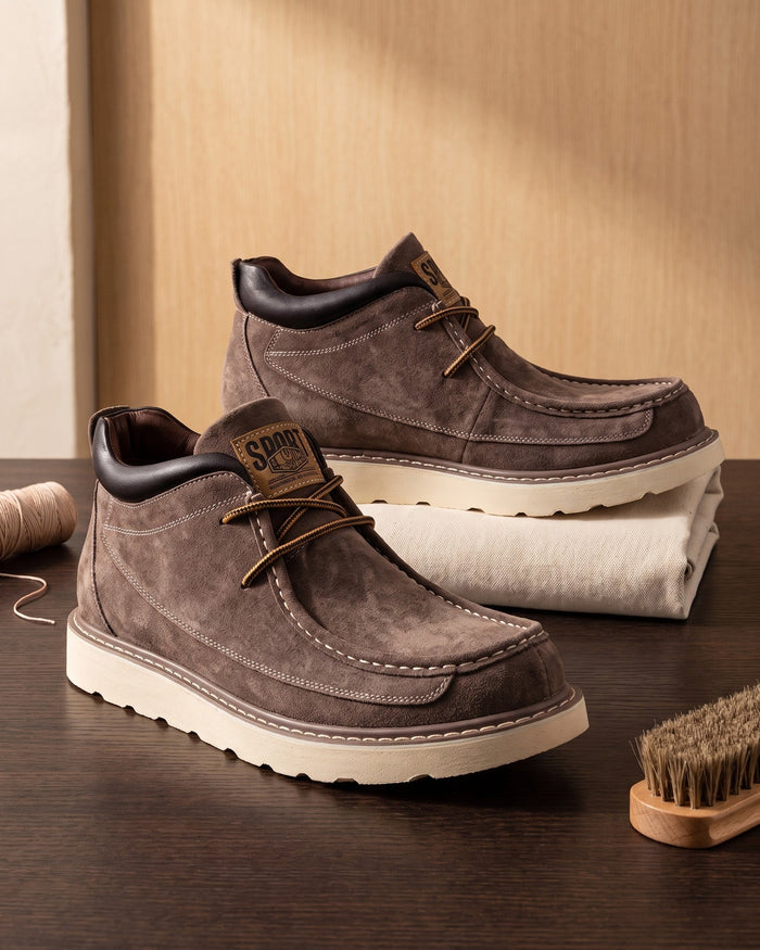 Valerio Men's Faux Leather Chukka Boots