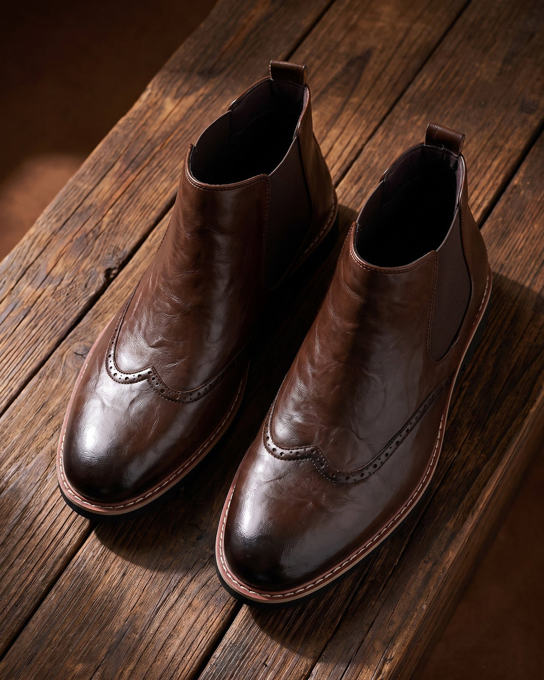Alvaro Men's Leather Chelsea Boots