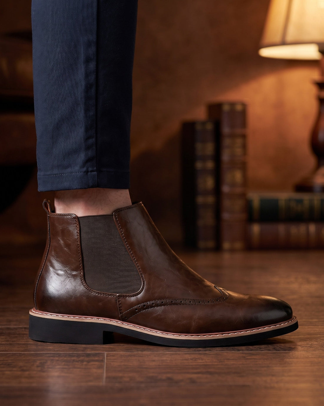 Alvaro Men's Leather Chelsea Boots