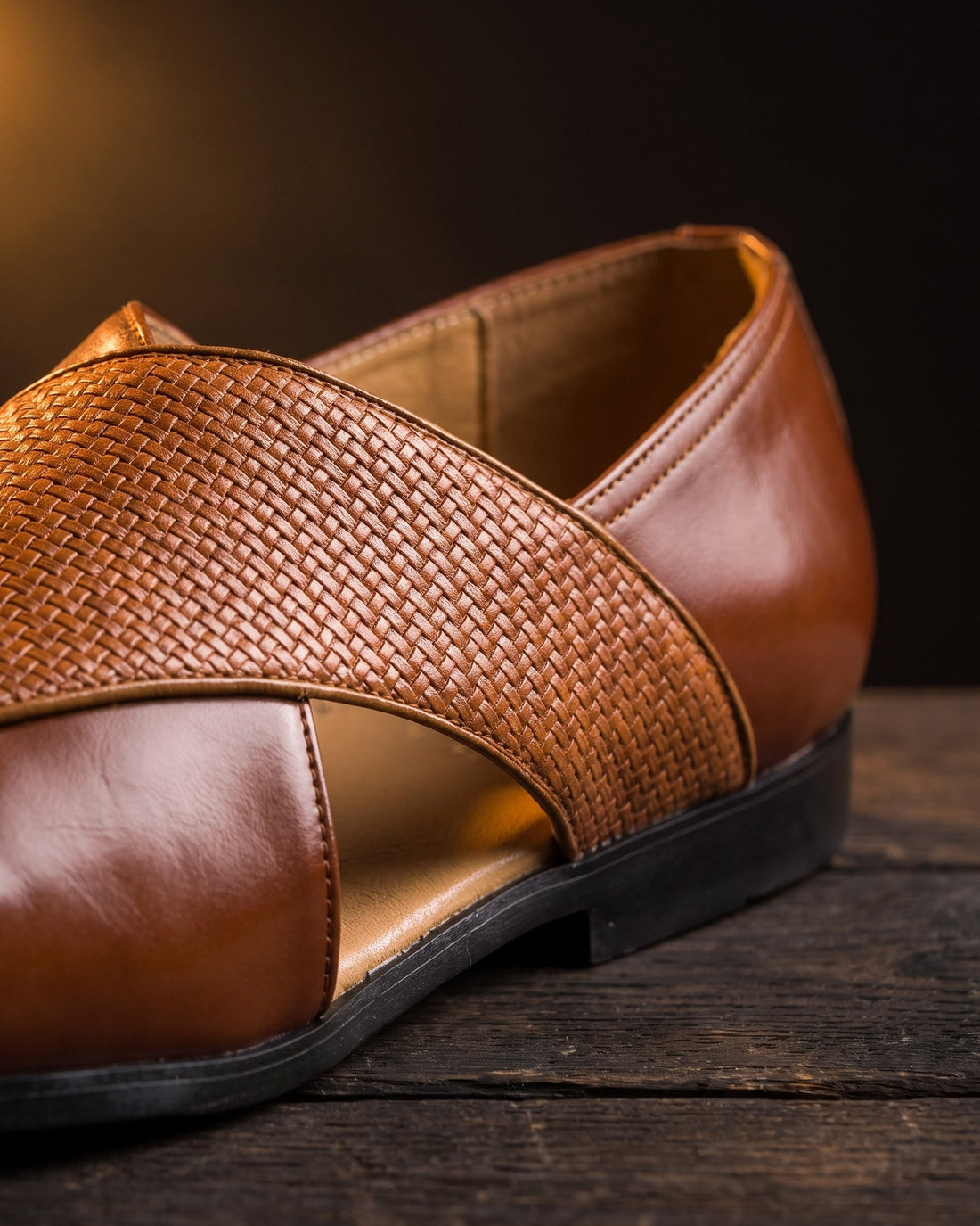 Cesare Men's Leather Slip-On Shoes