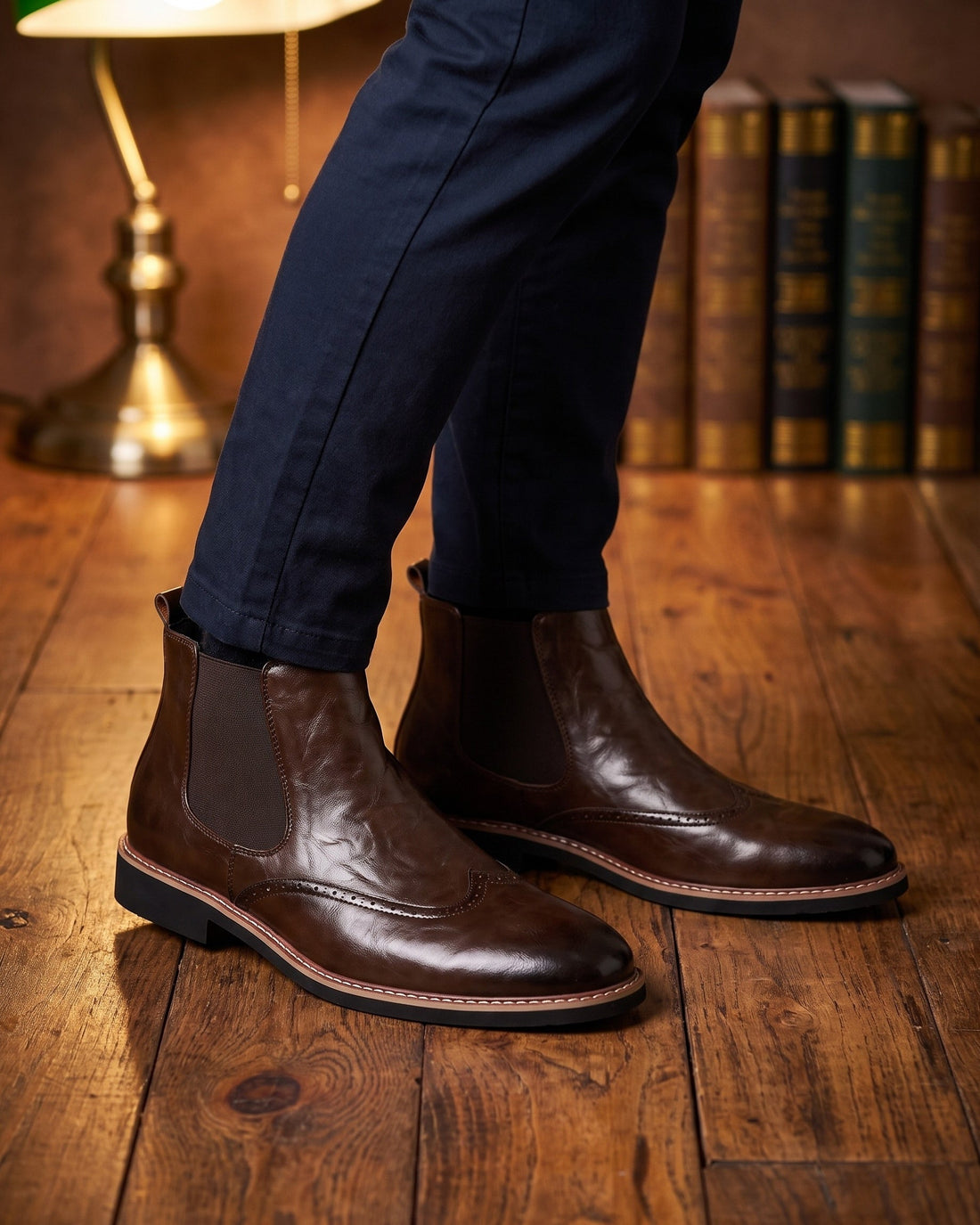 Alvaro Men's Leather Chelsea Boots