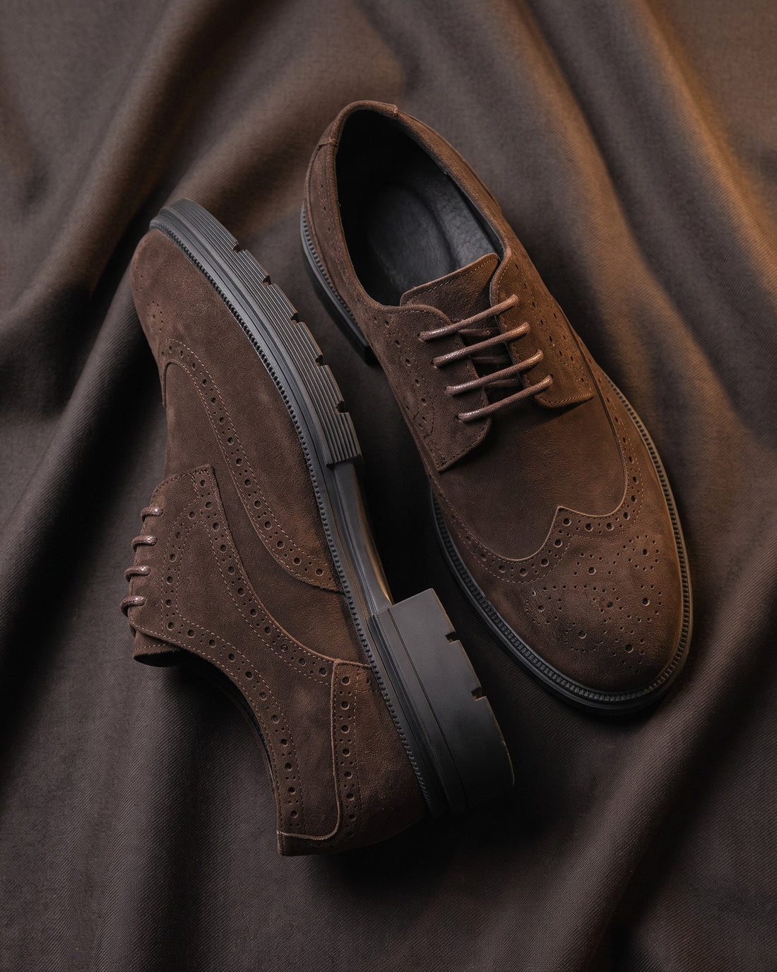 Enzo Men's Suede Brogues