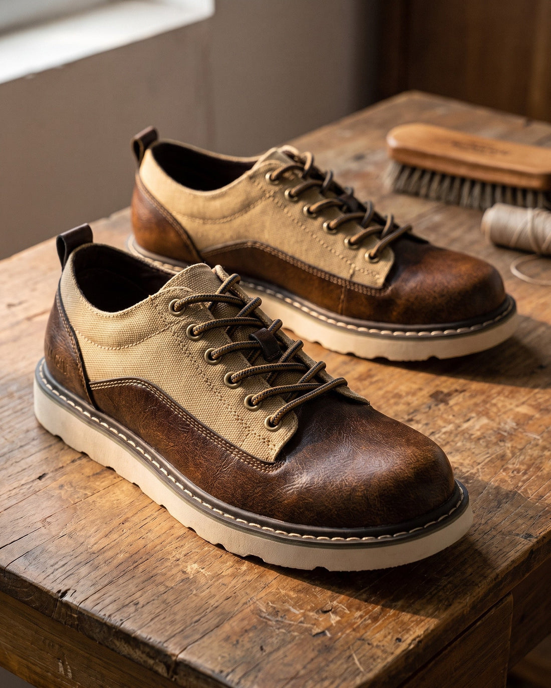 Nico Men's Leather Derby Shoes