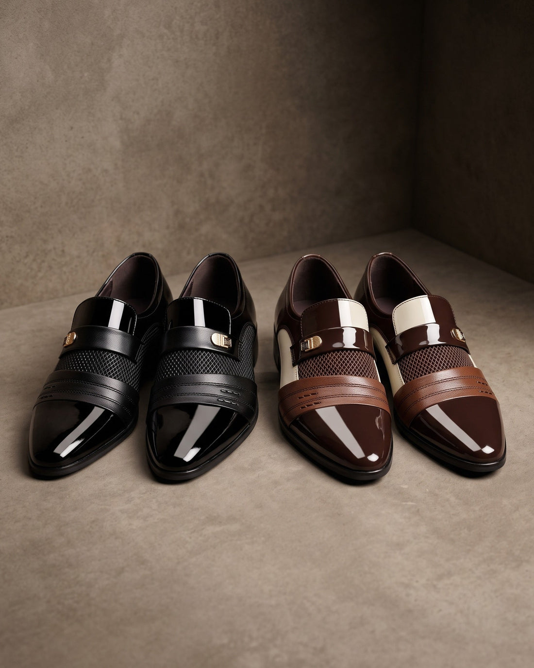 Fausto Men's Leather Monk Strap Shoes