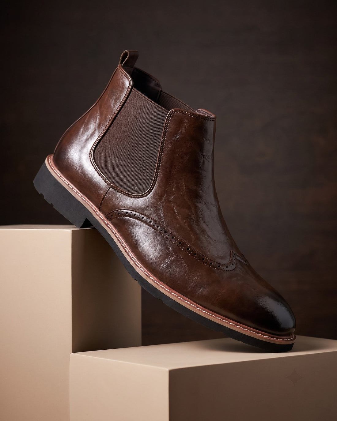 Alvaro Men's Leather Chelsea Boots