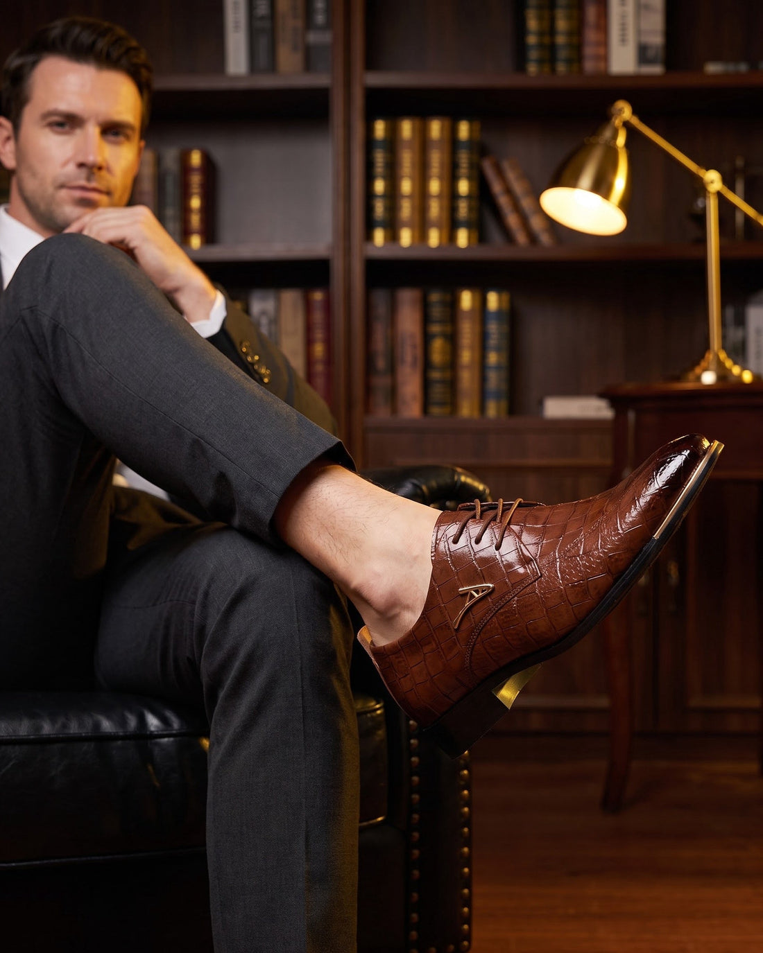 Feliciano Men's Leather Derby Shoes