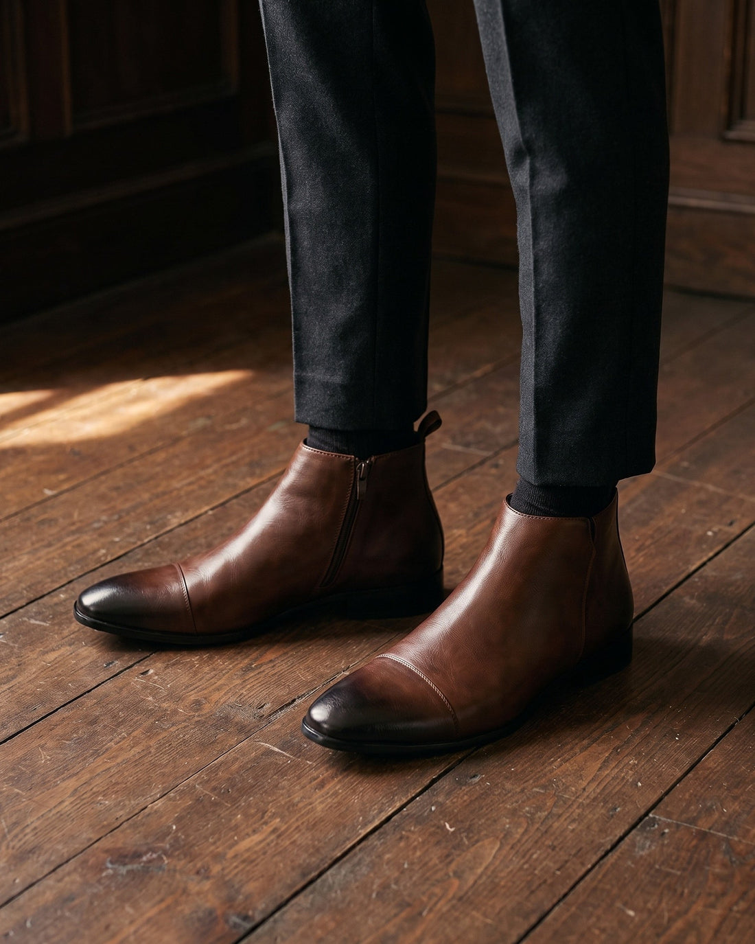 Leonel Men's Leather Chelsea Boots