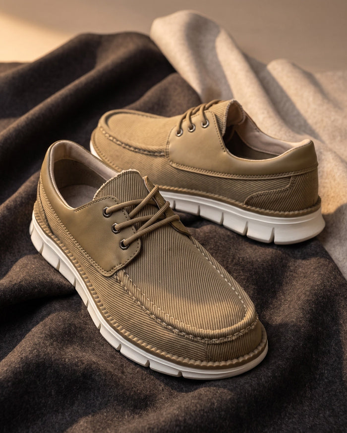 Renzo Men's Canvas Moccasins