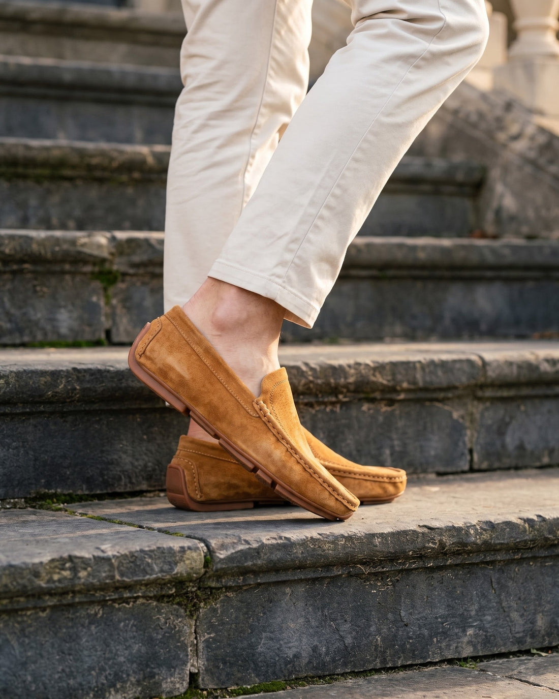 Marino Men's Suede Driving Shoes