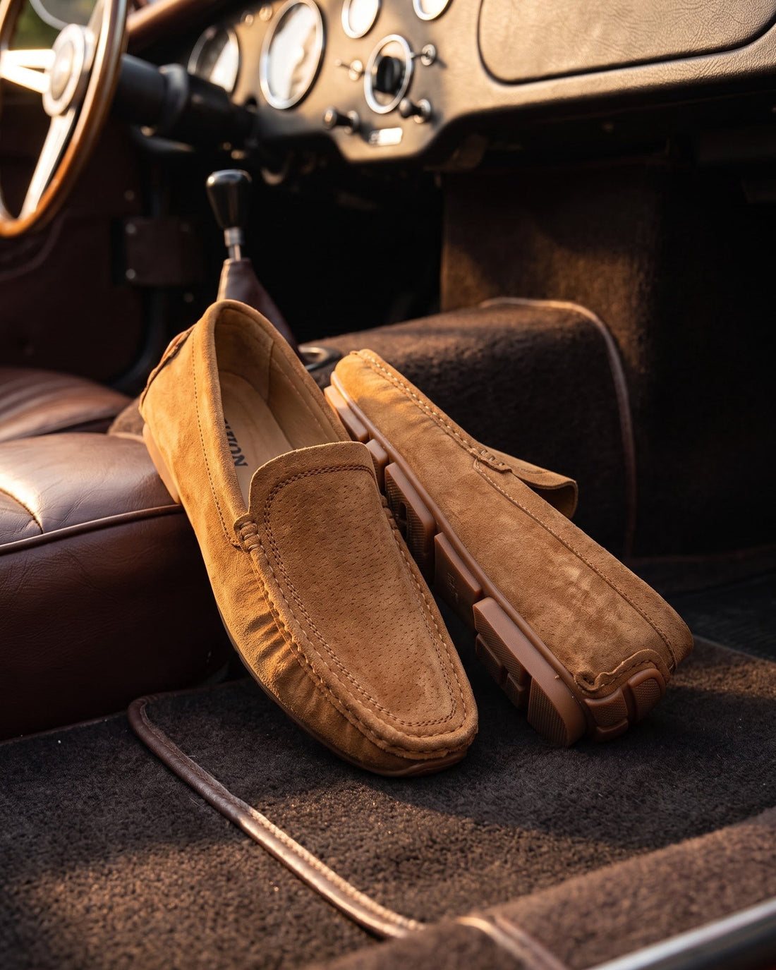 Marino Men's Suede Driving Shoes