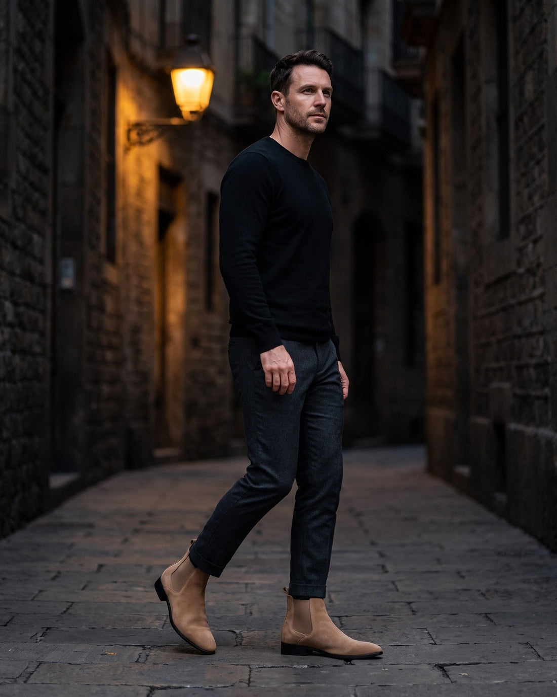 Umberto Men's Suede Chelsea Boots