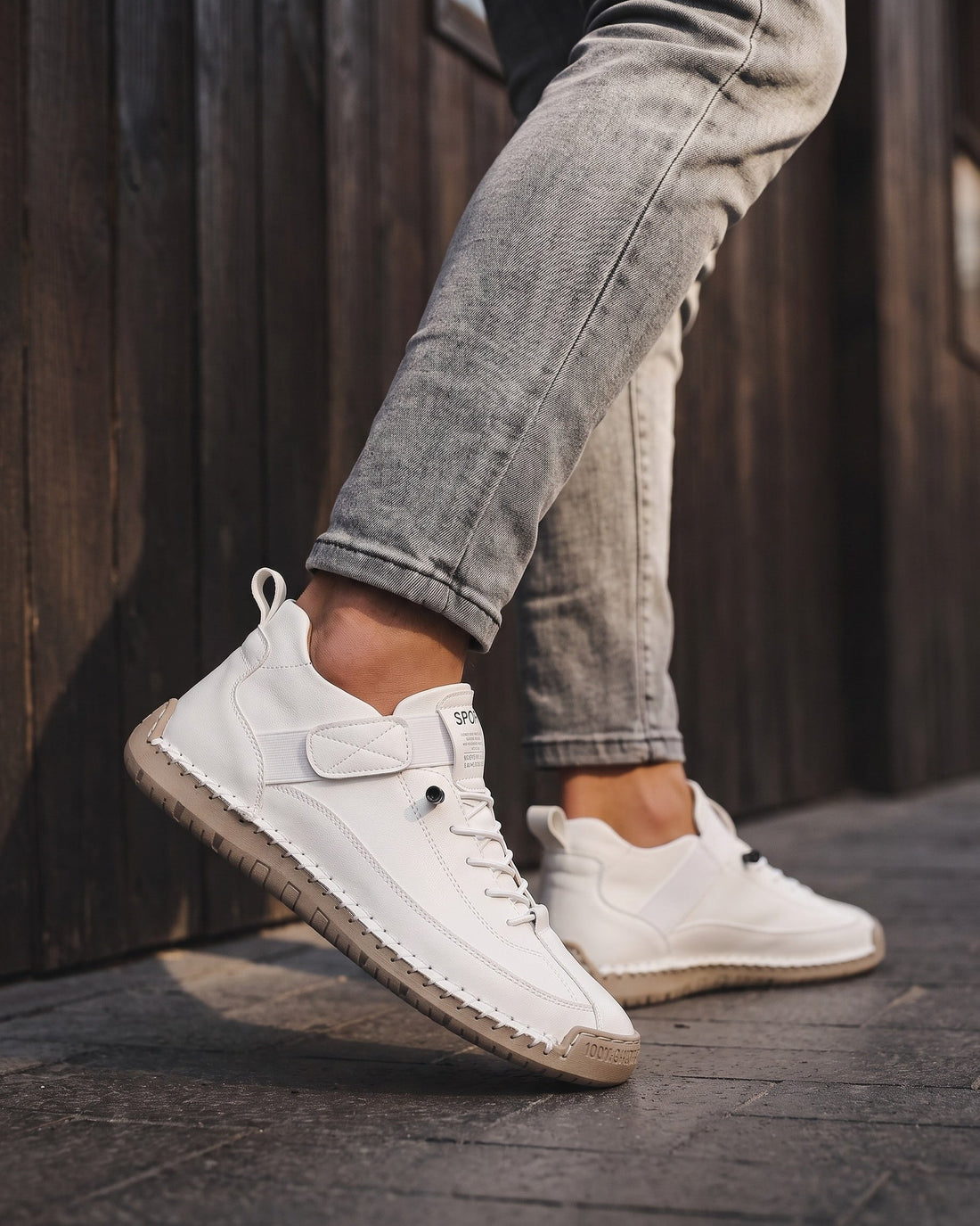 Angelo Men's Leather Trainers