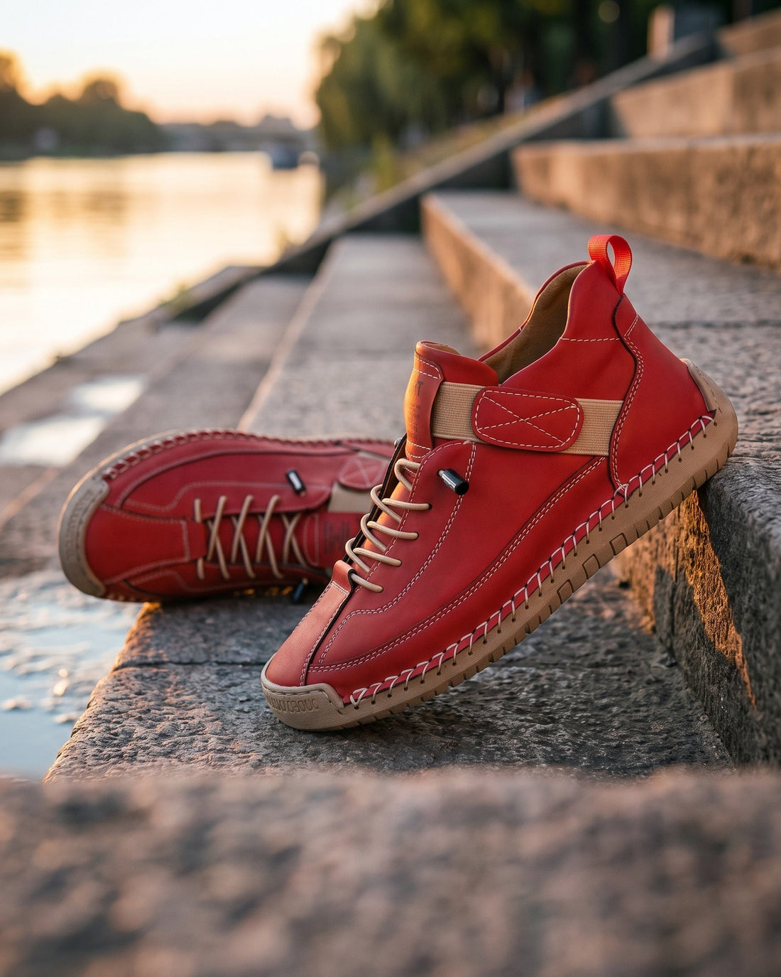 Angelo Men's Leather Trainers