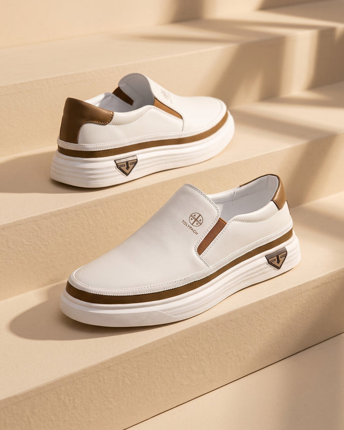 Rodolfo Men's Leather Slip-On Shoes