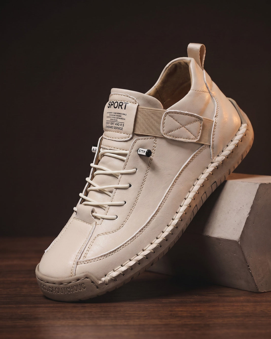Angelo Men's Leather Trainers