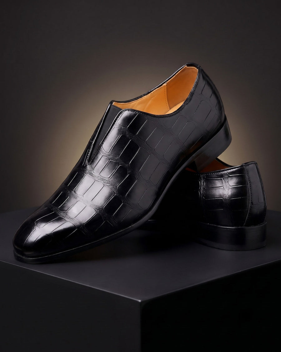 Lorenzo Men's Leather Slip-On Shoes