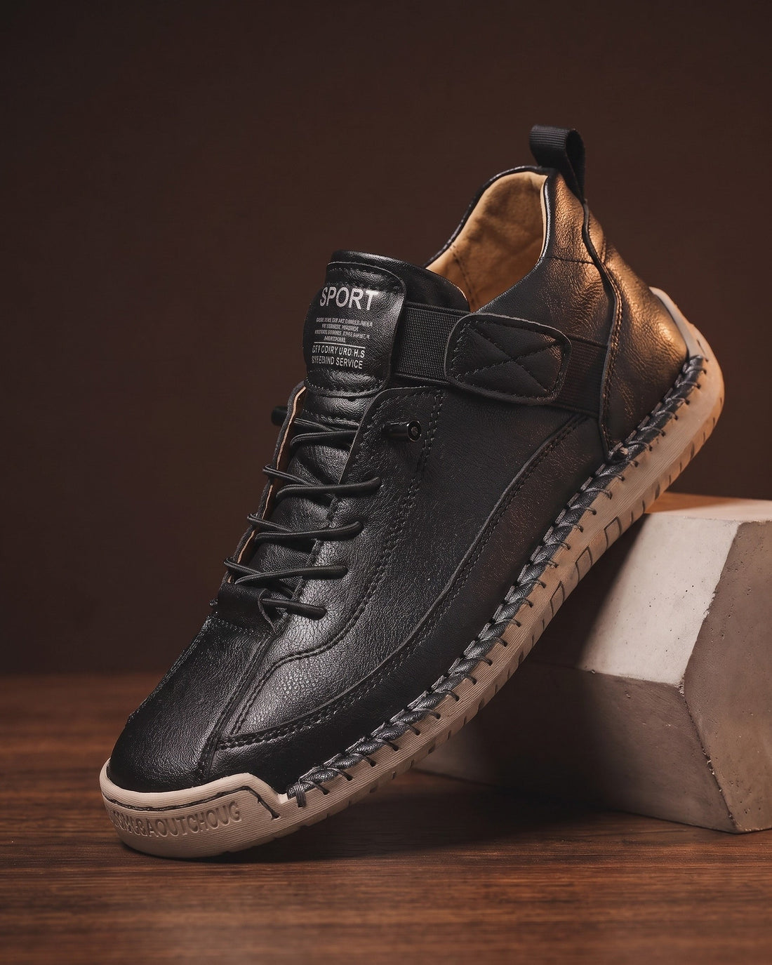 Angelo Men's Leather Trainers