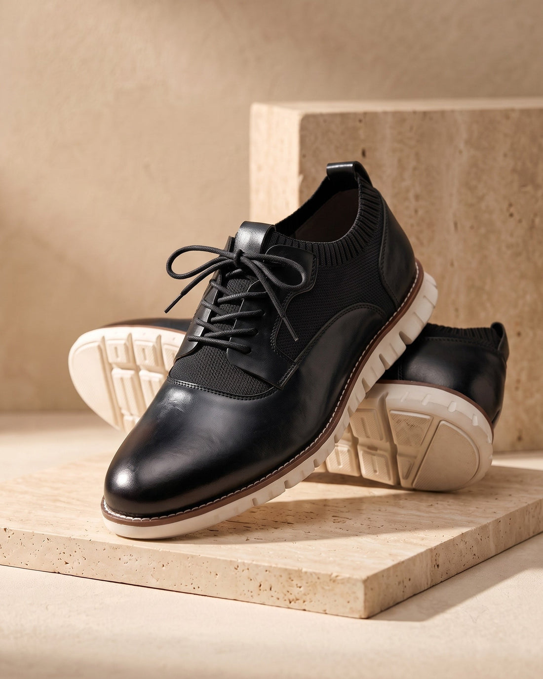 Orazio Men's Leather-Look Derby Shoes