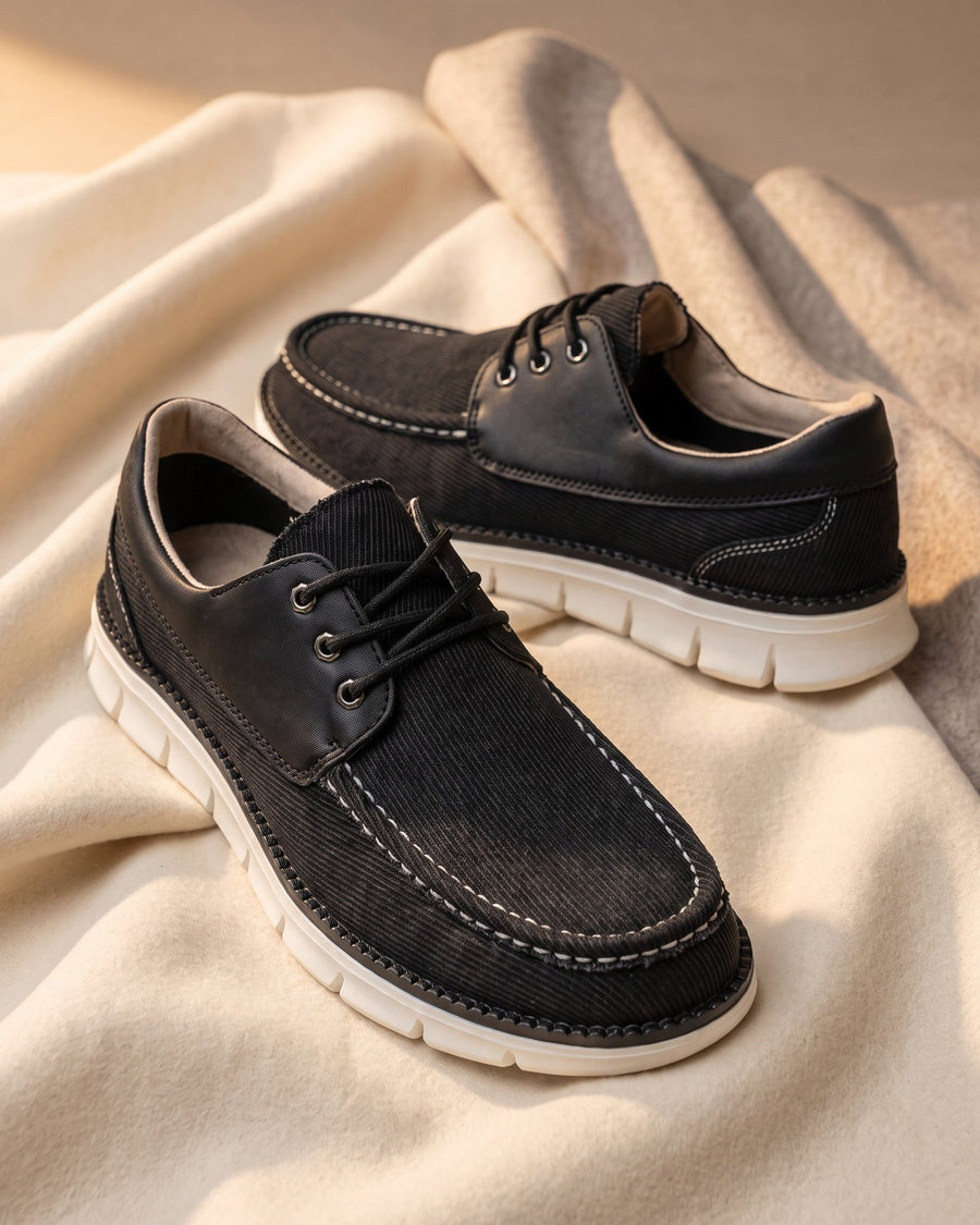 Renzo Men's Canvas Moccasins