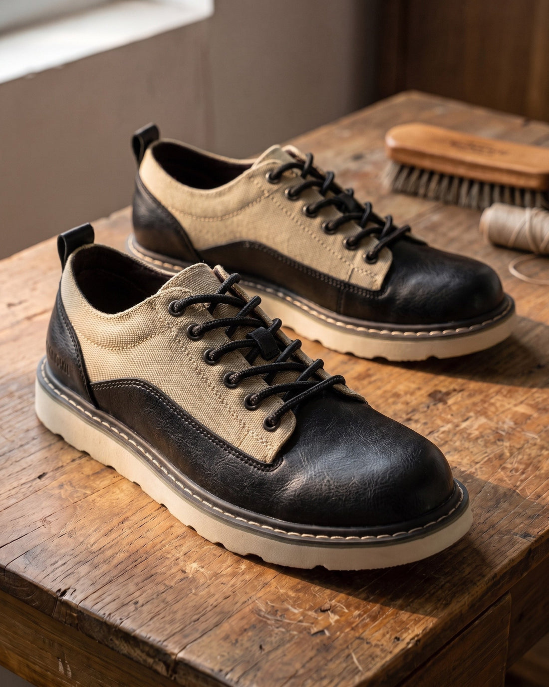 Nico Men's Leather Derby Shoes
