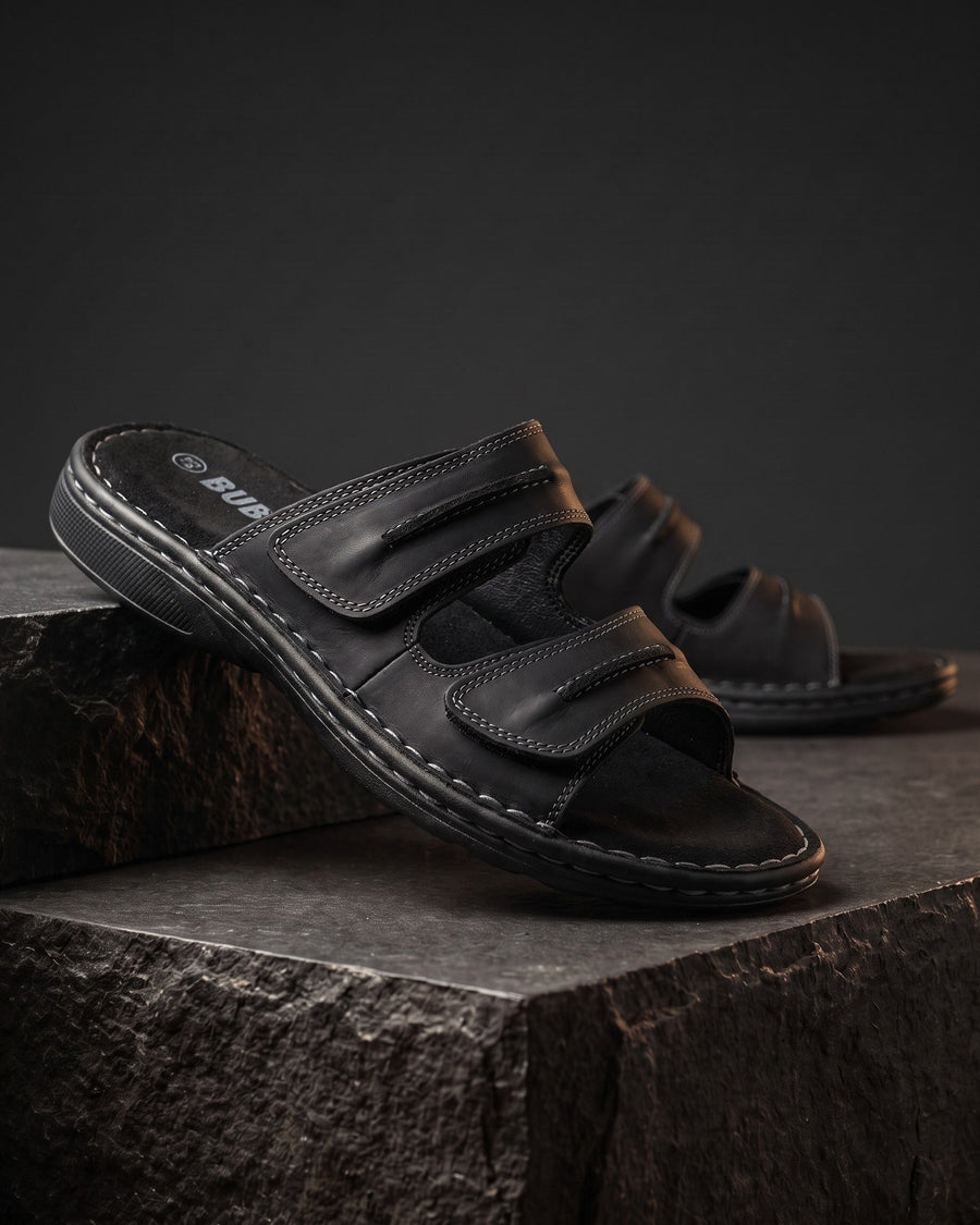 Lorenzo Men's Leather Sliders