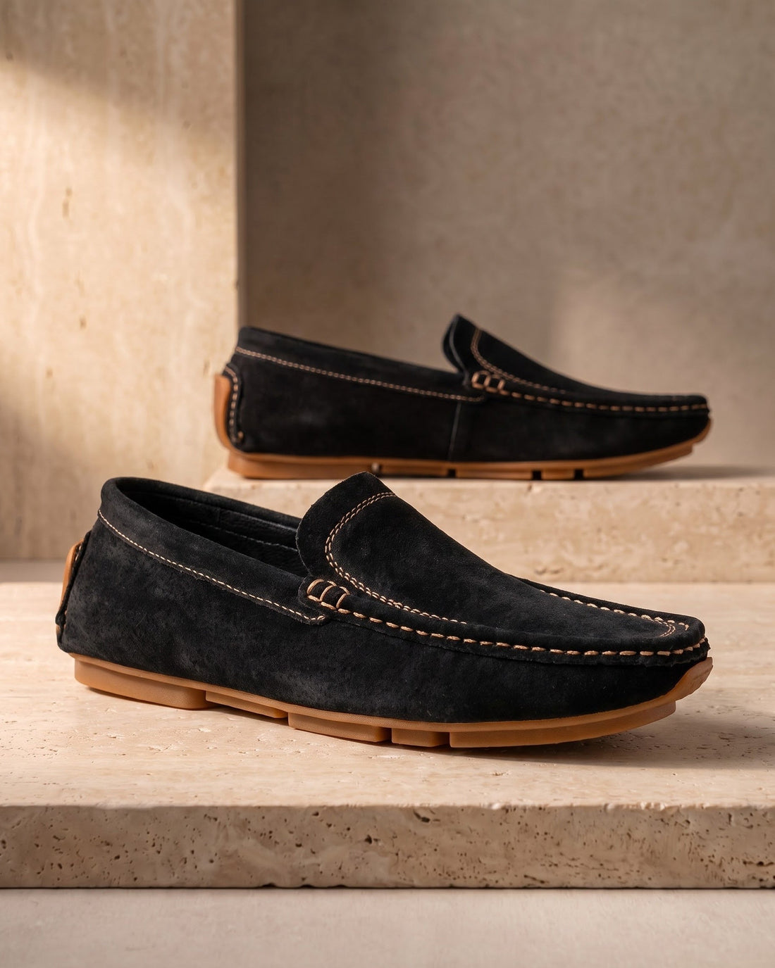 Marino Men's Suede Driving Shoes