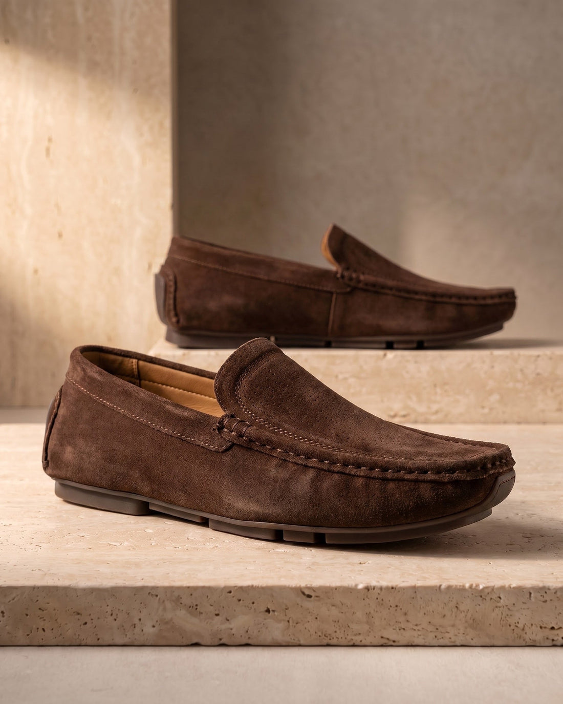 Marino Men's Suede Driving Shoes