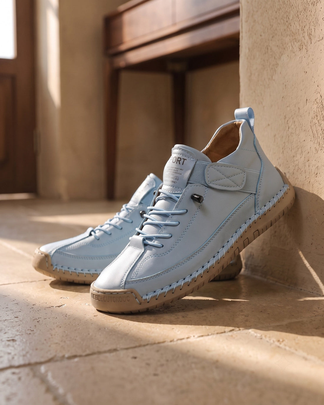 Angelo Men's Leather Trainers
