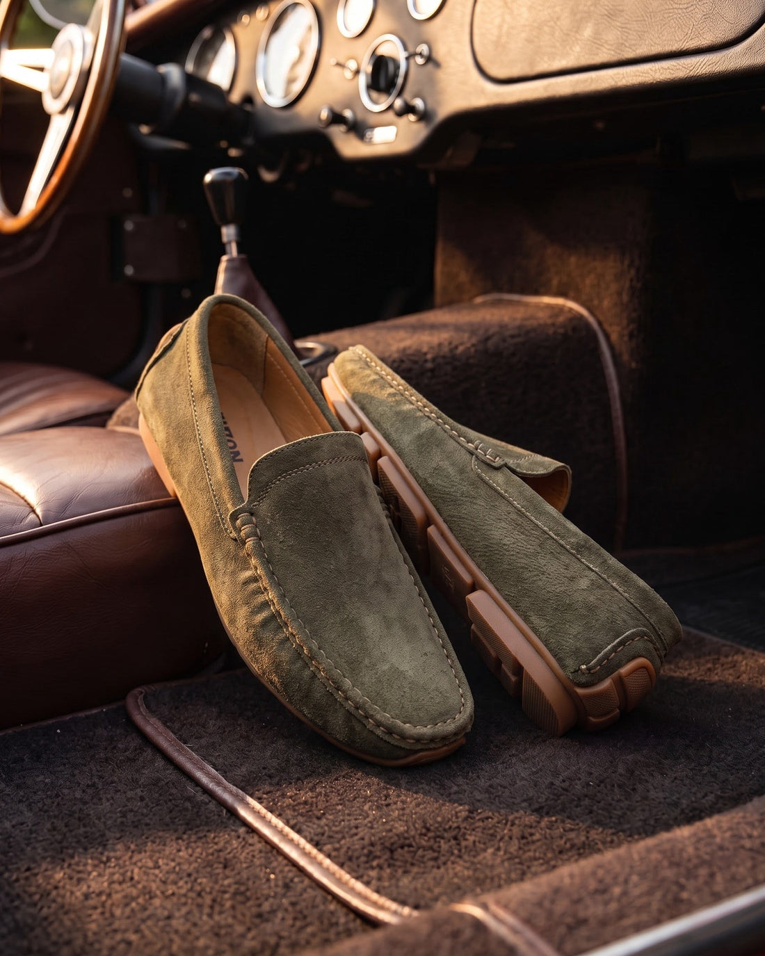 Marino Men's Suede Driving Shoes