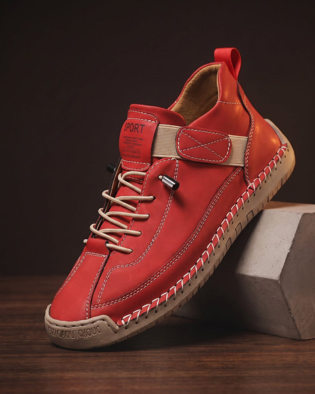 Angelo Men's Leather Trainers