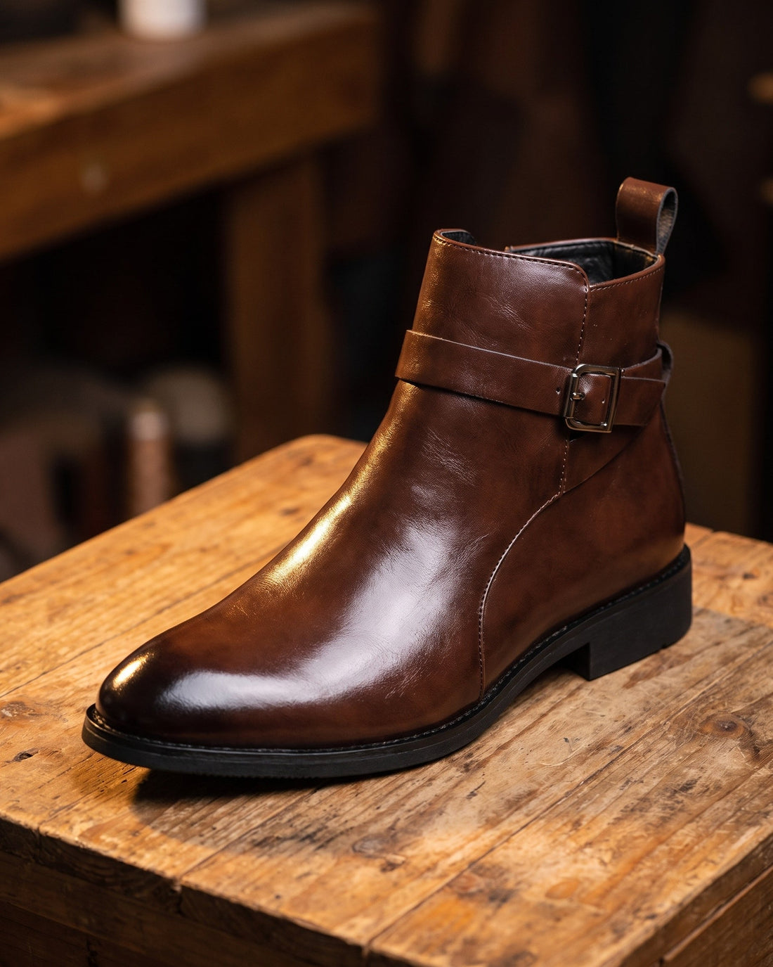 Elio Men's Leather Ankle Boots