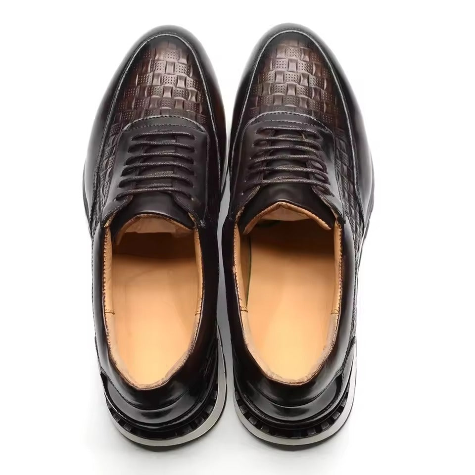 Men's Croco-Embossed Trainers – Aurelio