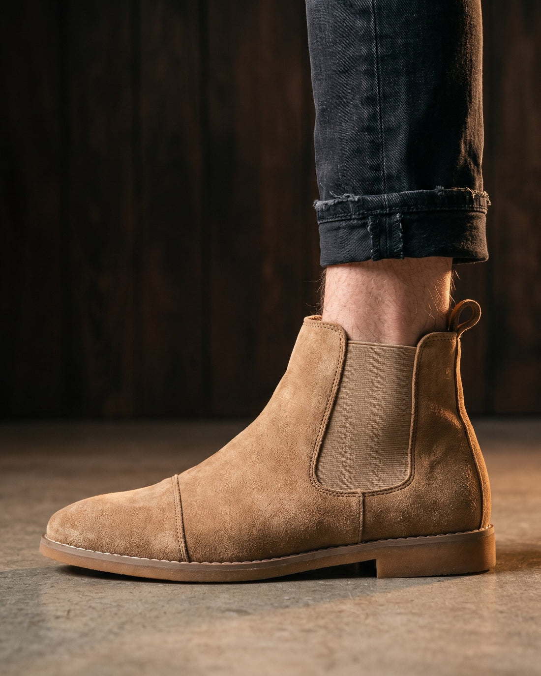 Nicola Men's Suede Chelsea Boots