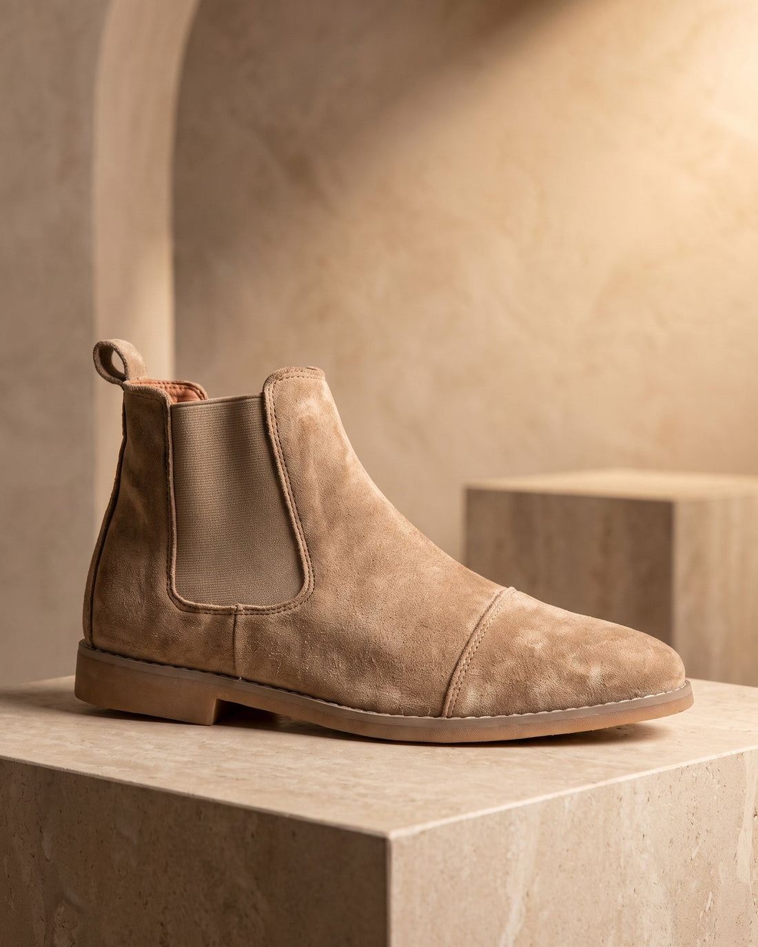 Nicola Men's Suede Chelsea Boots