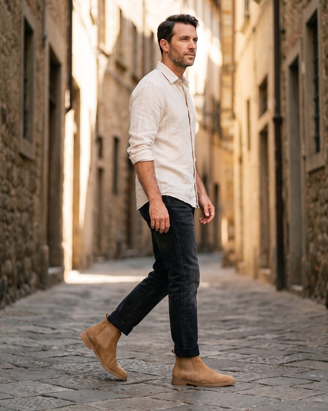 Nicola Men's Suede Chelsea Boots